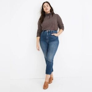 Madewell Comfort Stretch High Rise Perfect Vintage Jean in Maplewood Wash